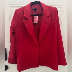 PrettyLittleThing Bold Scarlet Blazer